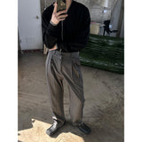 [S/S] ストライプツータックスラックス (2color)