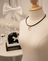  Crescent Moon Choker - Gold Color (Penthouse3 Hanjihyun, LOONA Yves Choker)