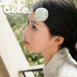 Olle. 鸥莉 オーリー アセテート素材 ハンドメイド シェルシルエットクリップ 上品 韓国風 ヘアアクセサリー