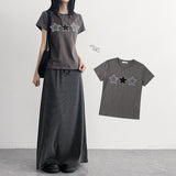 スターパッチ ベーシック ルーズ ショートスリーブ Tシャツ (5 colors)