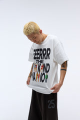 Weekend warrior people artwork T-shirt (White)