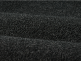 hairy quilting jacket - charcoal