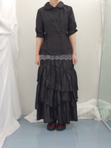 Semi-A-Line Double Button Jacket