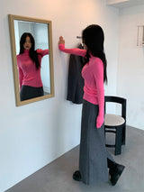 WOOL SOFT LONG SKIRT (4COLOR)
