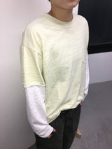 Pocket Layered Long Sleeve Tee (6c)