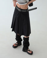 Two Buckle Punching Leather Belt