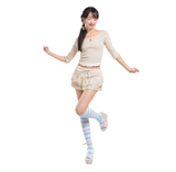 ブロッサムピコットミニスカート [アイボリー]
