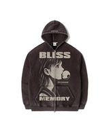 OC Bliss ウォッシュドジップアップフーディー (ブラック)