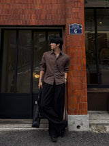 Core pocket crop shirt