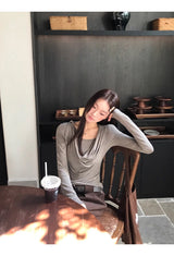 コージーソフトシャーリング長袖Tシャツ
