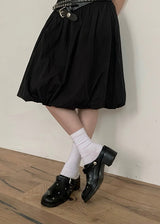 EYELET BUCKLE LOAFER (BLACK)