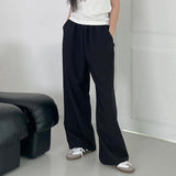 WIDE TR BANDING SLACKS [BLACK]