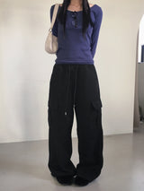 [MADE] Tonizen Pocket Cotton Banding Long Wide Cargo pants