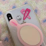 Crossed heart hairpins Jelly Hard Case