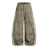 Noel Dot Washed Graphic Wide Pants