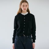 RVS Round Neck Cardigan Black