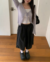 Bamin dot strap see-through cardigan