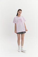 Ribbon Boxy T Purple