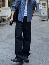 Potty semi wide denim pants