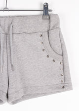 SQUARE STUD MINI SHORTS