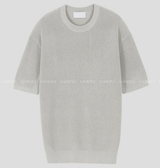  Jake Summer Daily Silket Hachi Round Short Sleeve Knit