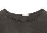 テキン レタリング オフショルダー オーバーフィット ショートスリーブTシャツ