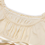 Eyelet Layered T-shirt (Yellow)