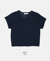 テナベーシック半袖クロップTシャツ (5color)
