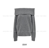 [wool43%] デイズフォールドオフショルダーニット