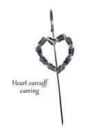 Heart Ear cuff Earring 1PC