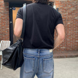 [1+1] LMN ファーストマッスルフィットアイスブントヘンリーネック半袖Tシャツ (10 colors)