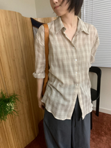 キントチェックシャツ