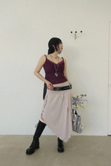 ビーズドット レース ヘッドスカーフ (WHITE, BLACK 2COLORS!)
