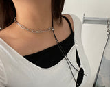 Liberty Leather Bar Mix Necklace