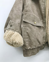 [MD Pick] Grunge Leather Mustang Jacket (2color)