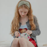 MELLOTORY PATTERN HANDY POUCH (FLOWER IVORY)