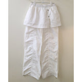 Shirred Skirt Pants