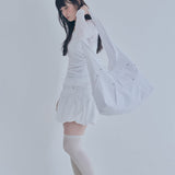 rivet cross bag (white)