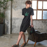 M17102 M. Tシャツ. ビッグウィード ブラック