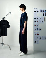 [UPDRAFT]NYLON POCKET COTTON T-SHIRT NAVY