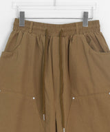 [unisex] Chibi Double Knee Wide Cotton Banding Pants