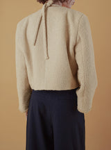 Poem tweed jacket_beige