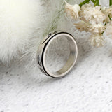 SVR-S618 AB6IX Jeon Woong wears silver Sliver 925 stone couple friendship silver ring