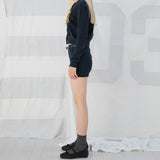 MINI SHORTS (NAVY)