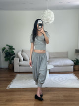 soft v crop tee