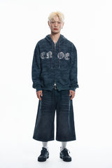 Rhinestone Camo Hoodie - CHARCOAL