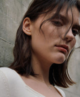 [925 silver] Deux.silver.186 / ruban earring (silver)