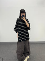 panel big cargo banding pants
