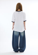 リンガーTシャツ ホワイト