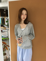 Cinnamon Summer V-neck Knit (6color)